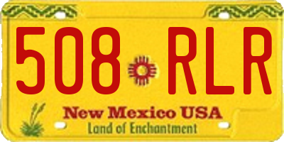 NM license plate 508RLR