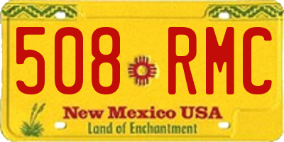 NM license plate 508RMC