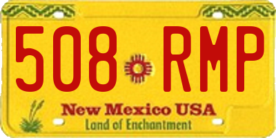 NM license plate 508RMP