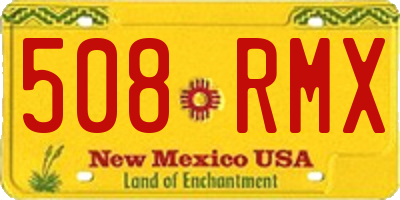 NM license plate 508RMX