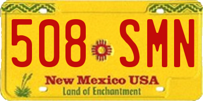 NM license plate 508SMN