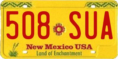NM license plate 508SUA