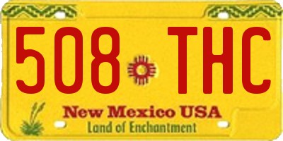 NM license plate 508THC