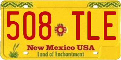 NM license plate 508TLE