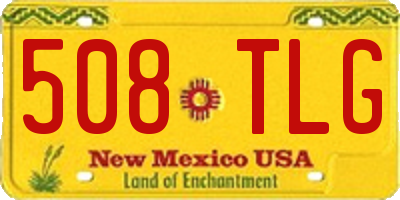 NM license plate 508TLG