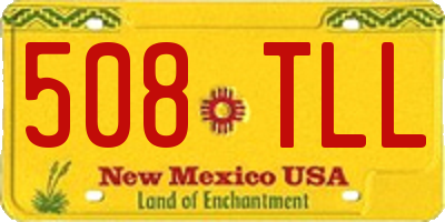 NM license plate 508TLL