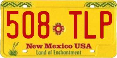 NM license plate 508TLP