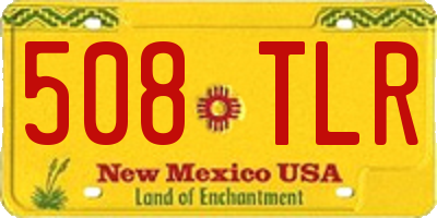 NM license plate 508TLR