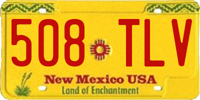 NM license plate 508TLV