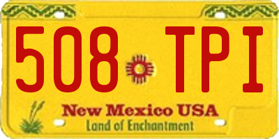 NM license plate 508TPI