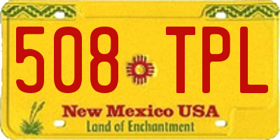 NM license plate 508TPL