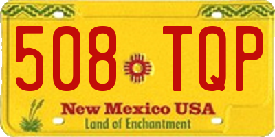 NM license plate 508TQP