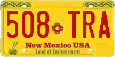 NM license plate 508TRA