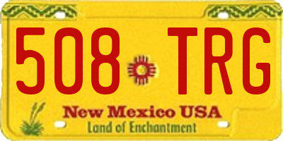 NM license plate 508TRG