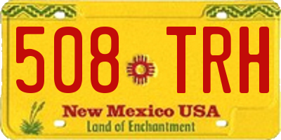 NM license plate 508TRH