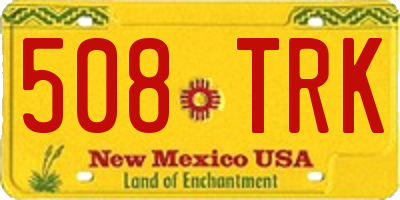 NM license plate 508TRK