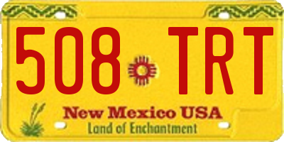 NM license plate 508TRT