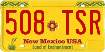 NM license plate 508TSR