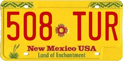 NM license plate 508TUR