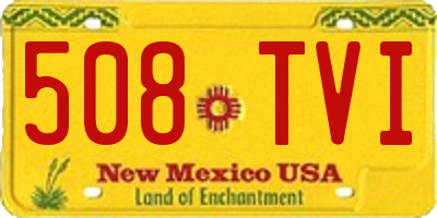 NM license plate 508TVI