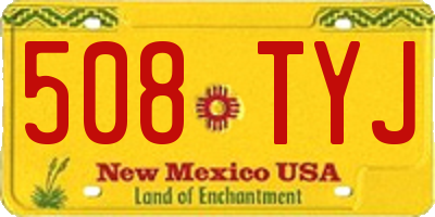 NM license plate 508TYJ