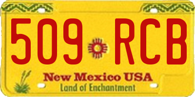 NM license plate 509RCB