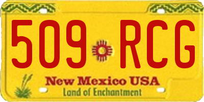 NM license plate 509RCG