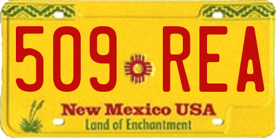 NM license plate 509REA