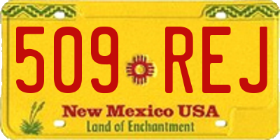 NM license plate 509REJ