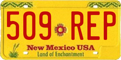 NM license plate 509REP