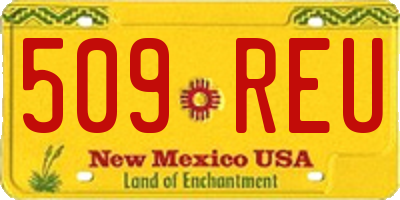 NM license plate 509REU