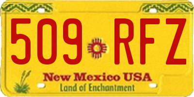 NM license plate 509RFZ