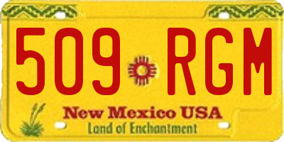 NM license plate 509RGM