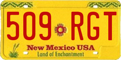 NM license plate 509RGT