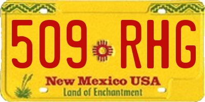 NM license plate 509RHG