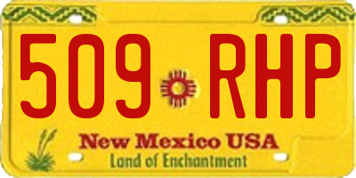 NM license plate 509RHP