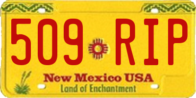 NM license plate 509RIP