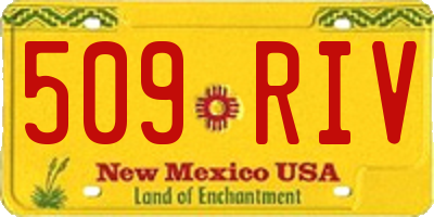 NM license plate 509RIV
