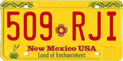 NM license plate 509RJI