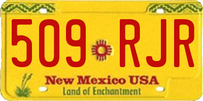 NM license plate 509RJR