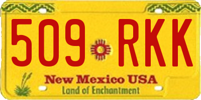 NM license plate 509RKK