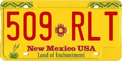 NM license plate 509RLT
