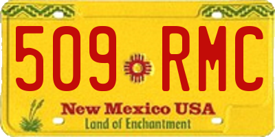 NM license plate 509RMC