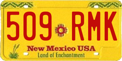 NM license plate 509RMK