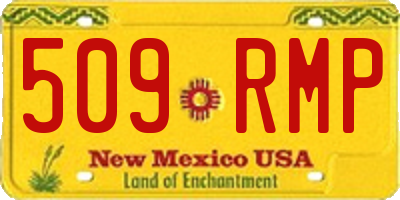 NM license plate 509RMP