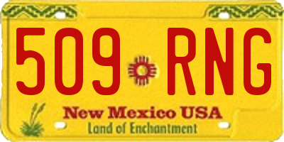 NM license plate 509RNG