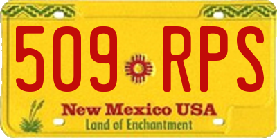 NM license plate 509RPS