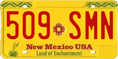 NM license plate 509SMN