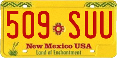 NM license plate 509SUU