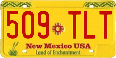 NM license plate 509TLT